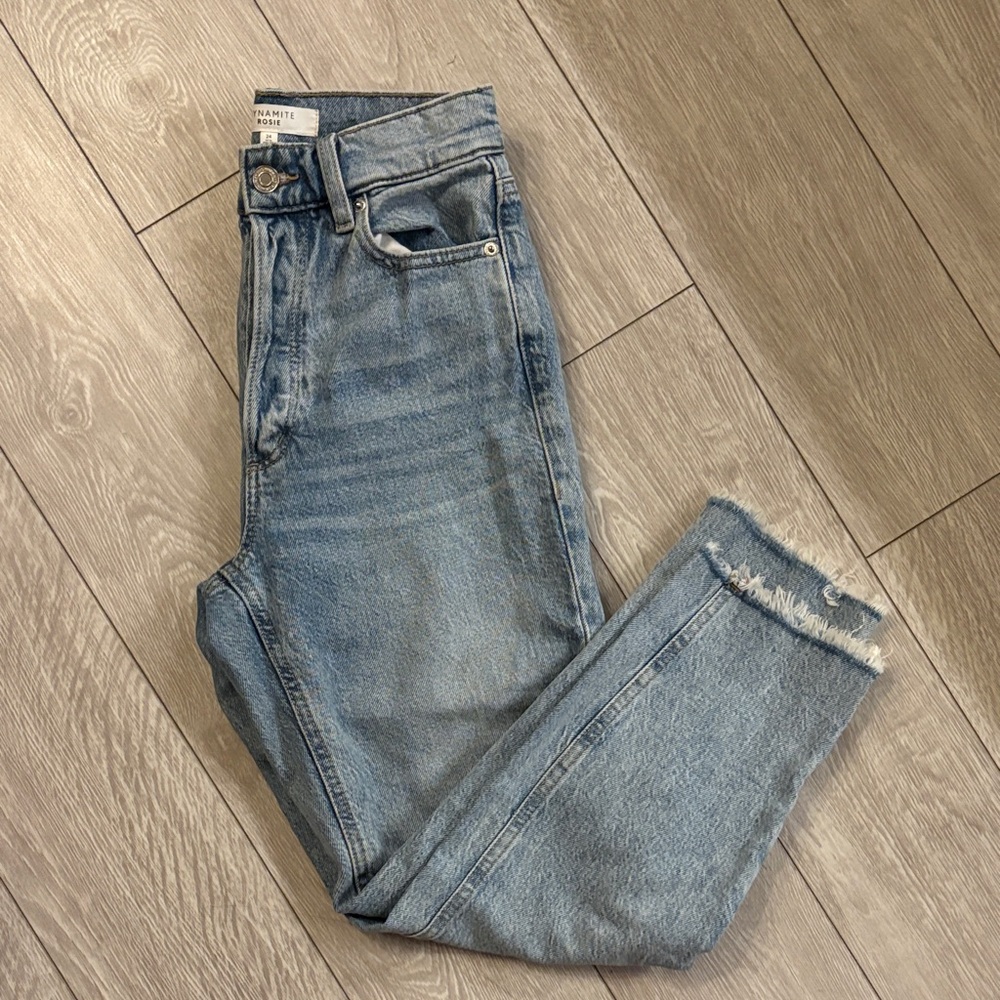 Dynamite Light Blue Ankle Jeans